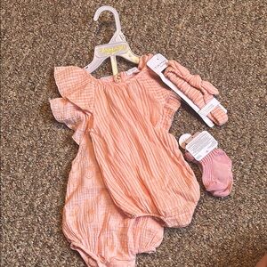 Pink summer set 6-9m
